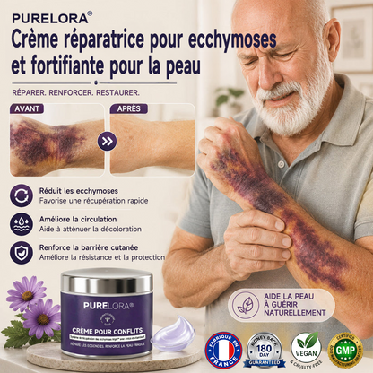 💥 Plus de 100 000 unités vendues 💕 PURELORA® – Crème réparatrice pour les ecchymoses et fortifiante pour la peau