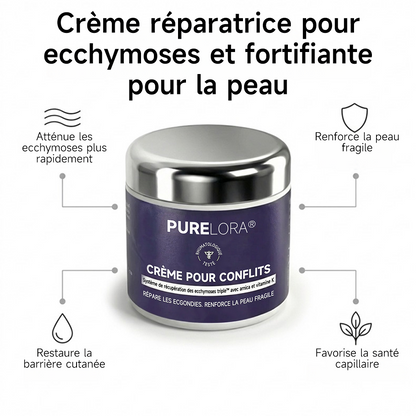 💥 Plus de 100 000 unités vendues 💕 PURELORA® – Crème réparatrice pour les ecchymoses et fortifiante pour la peau