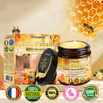 "Fabriqué et expédié de France|✅ Boutique officielle✨Purelora® venin d'abeille Crème réparatrice au 🔥 DERNIER JOUR - 80 % DE RÉDUCTION 💎"