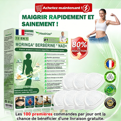 Magasin Officiel |🎁 H𝐞a𝐥r𝐢z𝐞® Moringa · BERBÉRINEX NAD+12-EN-1 Patch avancé à micro-aiguilles nano (Une application quotidienne, résultats visibles en 7 jours) 🎖️ Obésité, Diabète, Apnée du sommeil, Problèmes articulaires 🎖️
